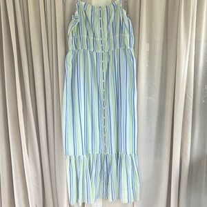NWT Aerie Muted Striped Maxi Dress